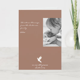 Navidades religiosos modernos foto tarjeta de vaca