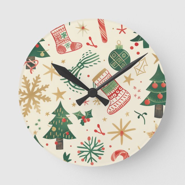 Navidades - Rellene su casa - Reloj de pared (Anverso)