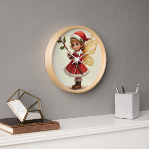 Navidades Relojes de pared de hadas