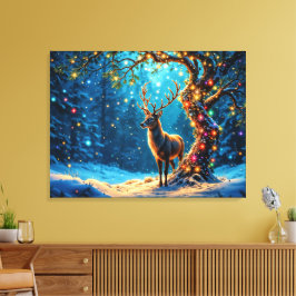 Navidades reno arte de fantasía del Polo Norte