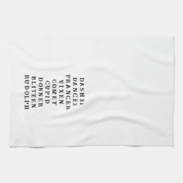 Navidades Renos Tema Cocina Toalla