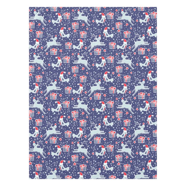 Navidades renos y canto de manteles de pájaro (Anverso)