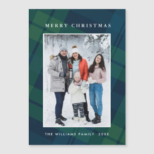 Navidades retro con tarjeta magnética de fotos