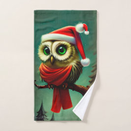 Navidades Retro Cute Santa Owl