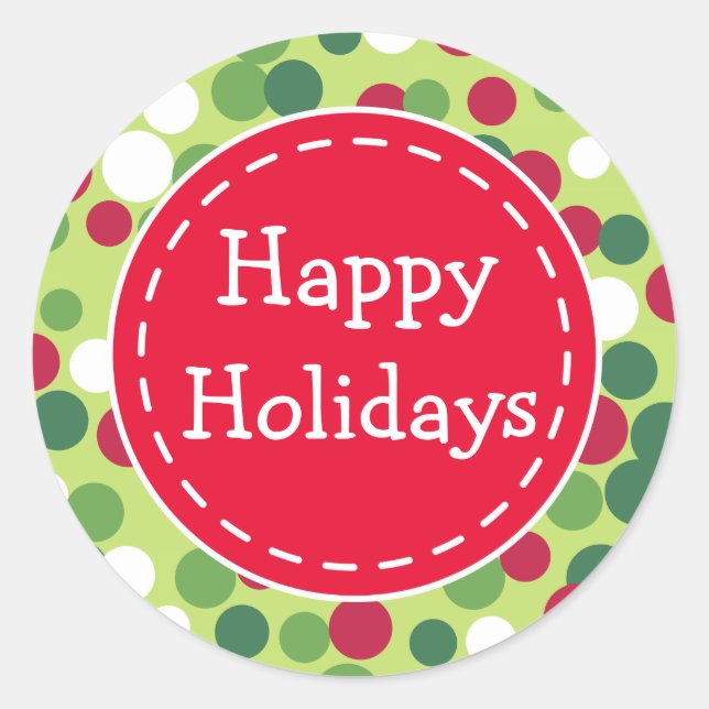 Navidades retro festivos se burlan de Pegatinas na (Anverso)