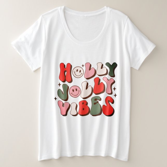 Navidades Retro Holly Jolly Vibes Festividades de  (Anverso del diseño)
