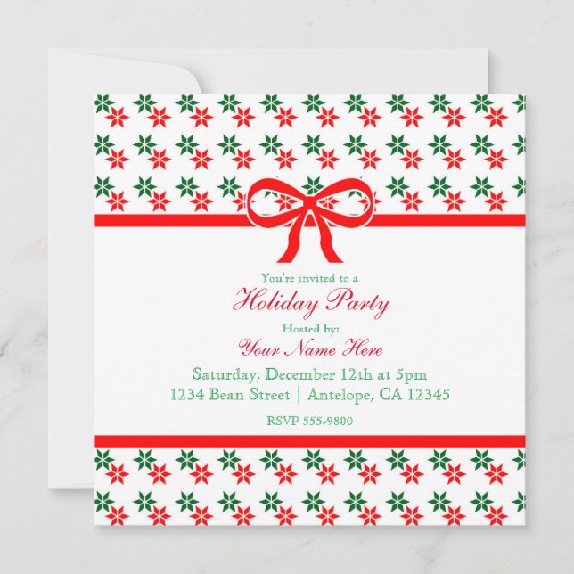 Navidades retro invitaciones de vacaciones de la é (Anverso)