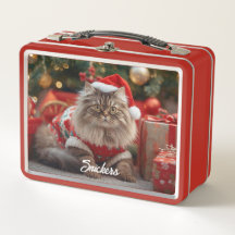Navidades Retro Maine Coon Cat Personalizadas