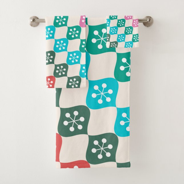 Navidades Retro Mediodía del patrón atómico colori (In situ)