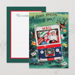 navidades retro vintage de Santa especialmente