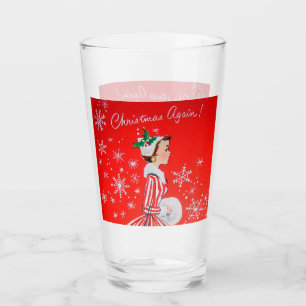 navidades retro vintge lady