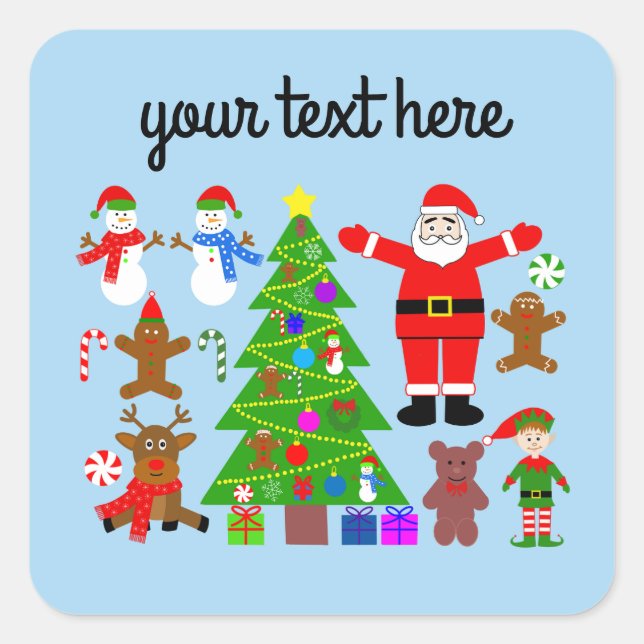 Navidades reuniéndose #3 Pegatinas (Anverso)