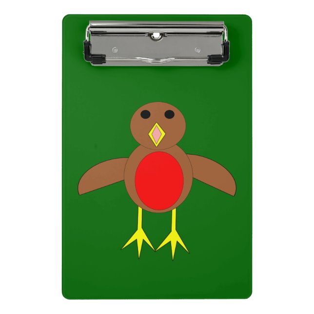 Navidades Robin Mini Portapapeles (Anverso)