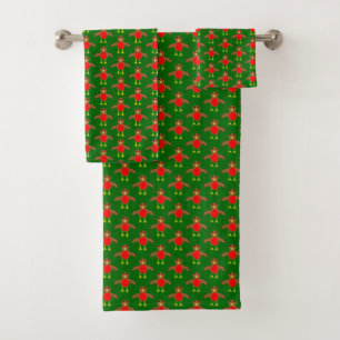 Navidades Robin Patterned Toallas