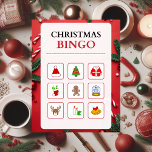 Navidades Rojo y Blanco Moderno Bingo Rompecabezas<br><div class="desc">Navidades Rojos y Blancos Modernos Bingo rompecabezas. Navidades Bingo Jigsaw Puzzle es el regalo perfecto para cualquier ocasión,  especialmente en Navidades para niños. A tanta gente le gusta el Bingo Navidad. Puedes elegirlo para cualquiera.</div>