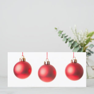 Navidades rojos Balas decoración foto con texto