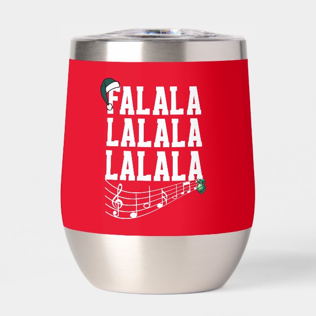 Navidades Rojos Cortan Tumbler Insultado Temático (Frente)