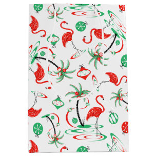 Navidades rojos Flamingo Medio de bolsas multirega