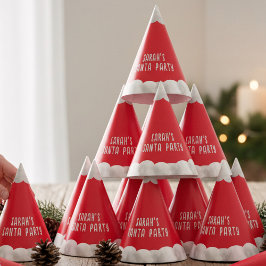 Navidades rojos Gorras Fiestas de papel de vacacio