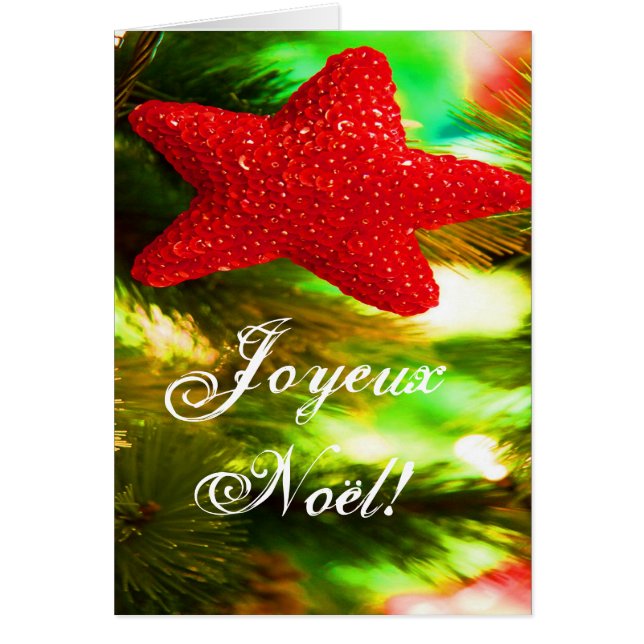 Navidades rojos Joyeux Noel Estrella III (Frente)
