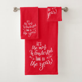 Navidades Rojos Modernos Typografía Maravilloso TI