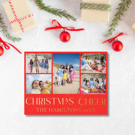 Navidades rojos saludan la tarjeta de vacaciones d