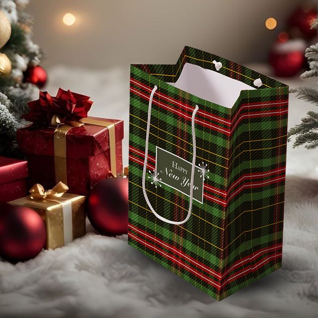 Navidades rojos-verdes roban bolsa de regalo (Subido por el creador)