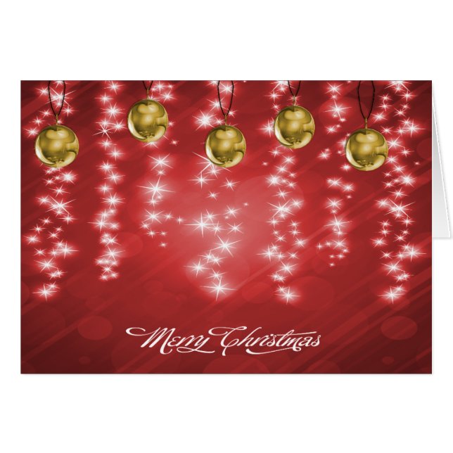 Navidades rojos y de oro desgarradores (Anverso (Horizontal))