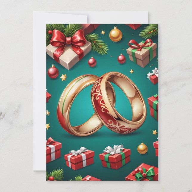 navidades rojos y verdes guardan las tarjetas de f (Anverso)