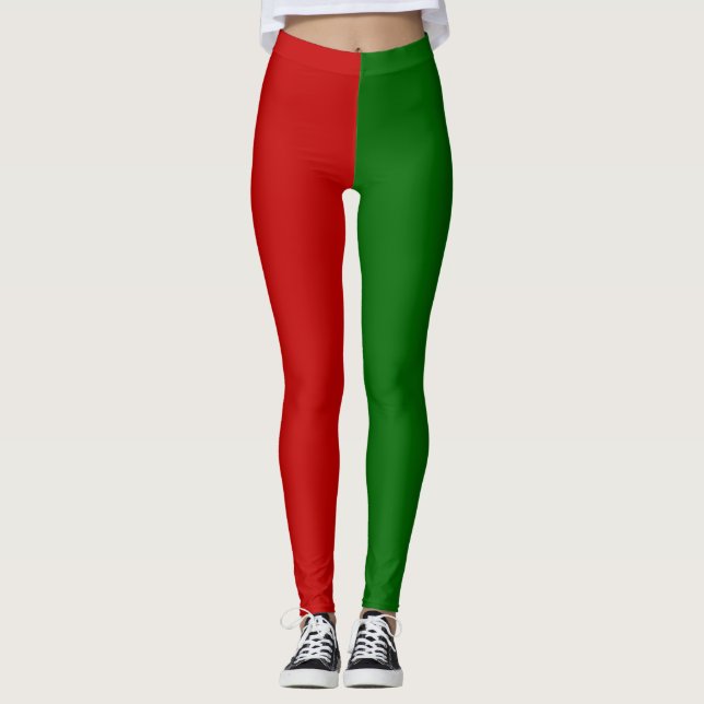 Navidades Rojos Y Verdes Leggings Elf (Anverso)
