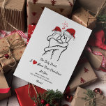 Navidades románticos con Navidades de amor<br><div class="desc">Tarjeta de Navidades románticos - Navidades de amor - Novia novio esposa amante del marido - Caso de amor especial</div>