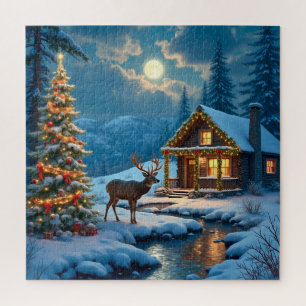 Navidades rompecabezas de cabinas