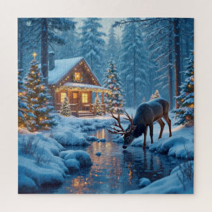 Navidades rompecabezas de cabinas