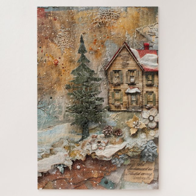Navidades Rompecabezas de la Ephemera (Vertical)
