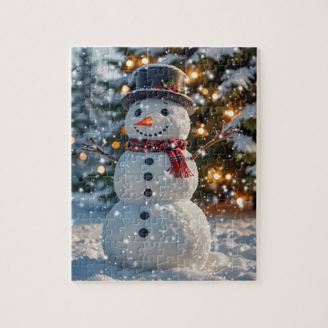 Navidades Rompecabezas de Snowman (Vertical)