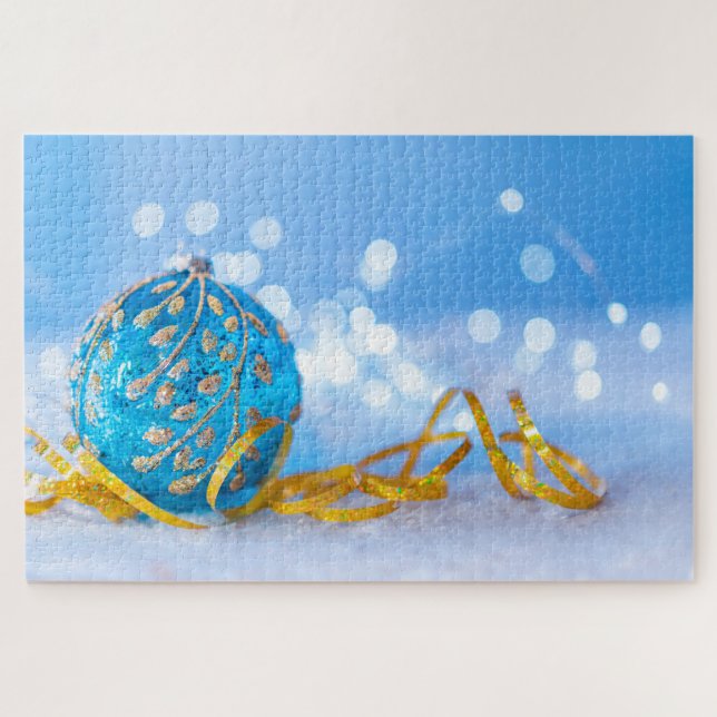 Navidades Rompecabezas del Ornamento Invierno (Horizontal)