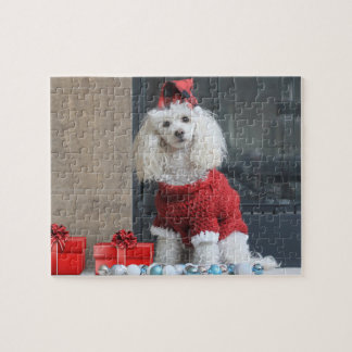 Navidades Rompecabezas del perro perro perro perro
