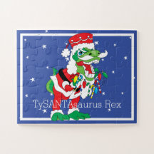 Navidades Rompecabezas TySANTAsaurus Rex 30 PIeces