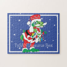 Navidades Rompecabezas TySANTAsaurus Rex Personali