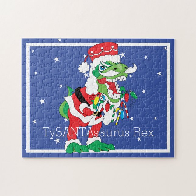 Navidades Rompecabezas TySANTAsaurus Rex Personali (Horizontal)