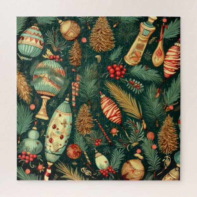 Navidades Rompecabezas Vintage (Vertical)