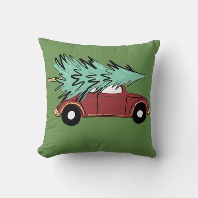 Navidades rompen Cojín decorativo (Anverso)