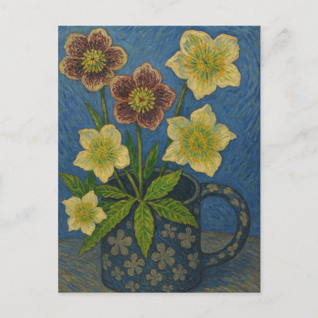 Navidades Rosa postal (Anverso)