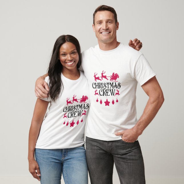 Navidades rosados - camiseta del equipo de Navidad (Unisexo)