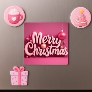 Navidades rosados Feliz Navidad Navidad Fuente 3D