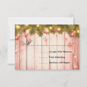 Navidades Rosas de oro casan con árbol RSVP y cint