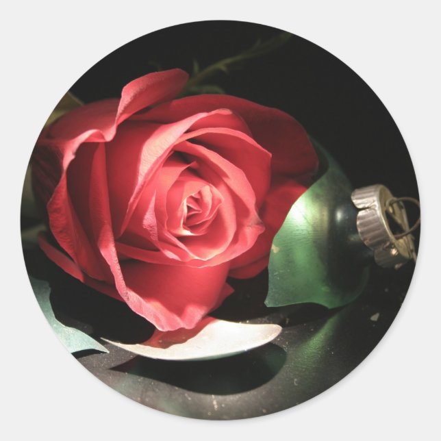 Navidades Rosas Navidades de Personalizable sellos (Anverso)