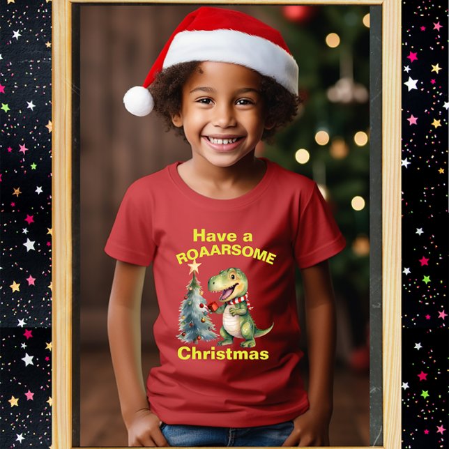 Navidades ruarosos, camiseta de dinasaurios de div (Subido por el creador)