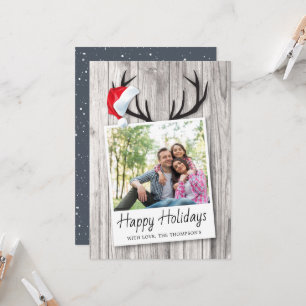 Navidades rusos festividad Wood Santa Hat Foto