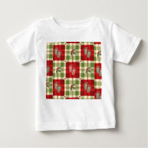 Navidades rusos ponen camiseta para bebé - Rojo fe